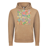 Vintage Coffee cute birds t  shirt birds and blooms   cute floral pattern by cecca de Vintage Hoodie - DesignPulse