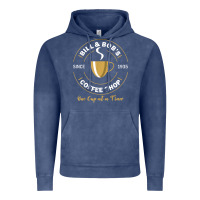 Vintage Denim bill and bob coffee shop aa recovery gift t shirt Vintage Hoodie - PixelWave