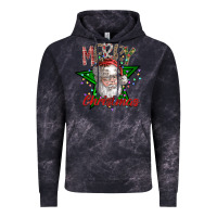 Cloud Black festive santa claus greeting Vintage Hoodie - CowhideDigitalArt
