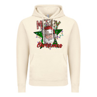 Vintage Artic festive santa claus greeting Vintage Hoodie - CowhideDigitalArt