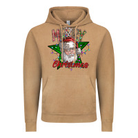 Vintage Camel festive santa claus greeting Vintage Hoodie - CowhideDigitalArt