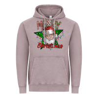 Festive Santa Claus Greeting Vintage Hoodie | Teevron