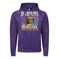 Cloud Purple Vietnam War Veterans US Memorial Day In The Memory Of 58479 38 Vintage Hoodie - PixelWave