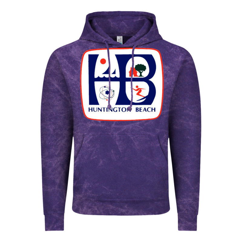 Coat Of Arms Of Huntington Beach Vintage Hoodie by PixelWave | Teevron