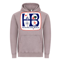Vintage Zinc Coat of arms of Huntington Beach Vintage Hoodie - PixelWave