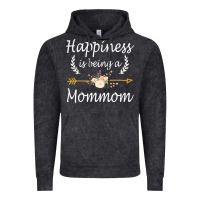 Vintage Black happiness is being a mommom  cute mothers day gifts Vintage Hoodie - PixelWave
