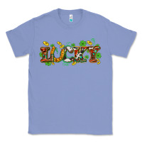 Colony Blue St. Patrick's Western lucky and shamrocks Classic Tee - OliviaCreatesArt