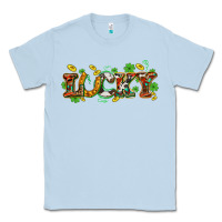 Dusty Blue St. Patrick's Western lucky and shamrocks Classic Tee - OliviaCreatesArt