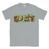 Heather Grey St. Patrick's Western lucky and shamrocks Classic Tee - OliviaCreatesArt