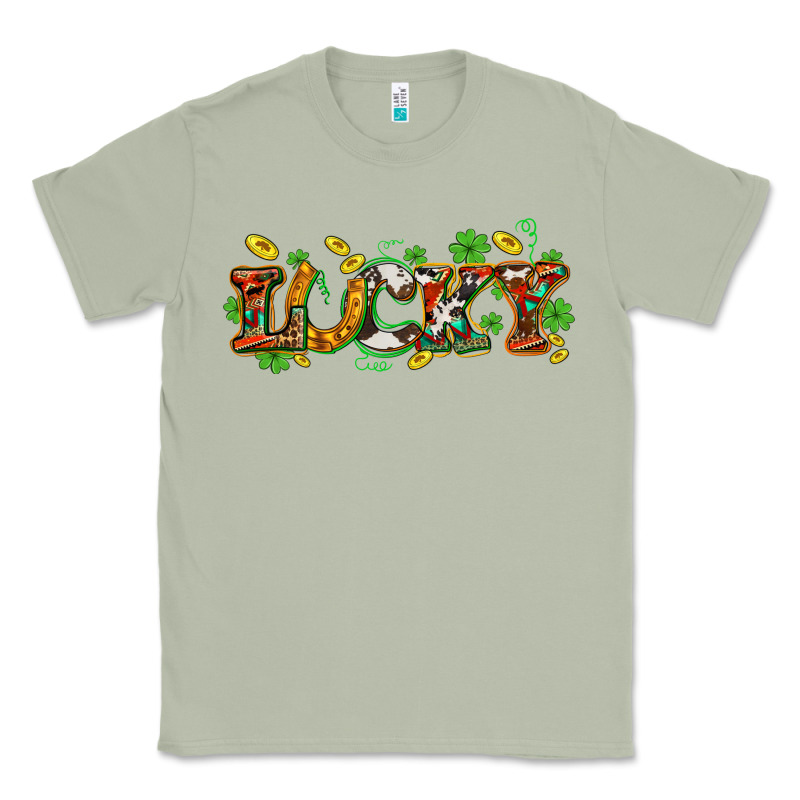 St. Patrick's Western Lucky And Shamrocks Classic Tee by OliviaCreatesArt | Teevron