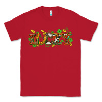 Red St. Patrick's Western lucky and shamrocks Classic Tee - OliviaCreatesArt