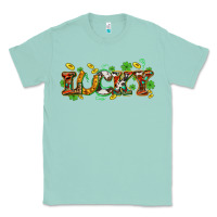 Seafoam St. Patrick's Western lucky and shamrocks Classic Tee - OliviaCreatesArt