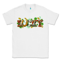 White St. Patrick's Western lucky and shamrocks Classic Tee - OliviaCreatesArt