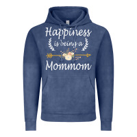 Vintage Denim happiness is being a mommom  cute mothers day gifts Vintage Hoodie - PixelWave