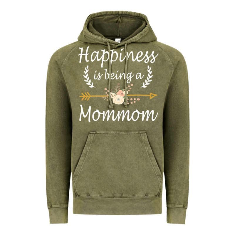 Happiness Is Being A Mommom  Cute Mothers Day Gifts Vintage Hoodie by PixelWave | Teevron