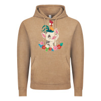 Vintage Coffee Moana HeiHei Rooster Pua Flowers Graphic Vintage Hoodie - PixelWave