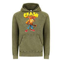 Vintage Olive crash bandicoot Vintage Hoodie - PixelWave
