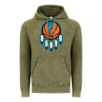 Vintage Olive OKC Thunder Dreamcatcher 1 Vintage Hoodie - PixelWave