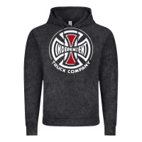 Vintage Black independent company cross skateboard Vintage Hoodie - PixelWave
