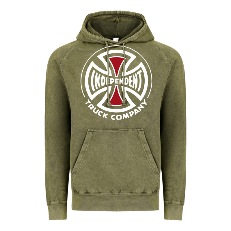 Independent Company Cross Skateboard Vintage Hoodie by PixelWave | Teevron