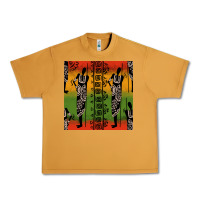 Peanut Butter african silhouette seamless pattern Urban Heavy Tee - BundleAndBundleShop
