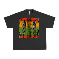 Pigment Black african silhouette seamless pattern Urban Heavy Tee - BundleAndBundleShop