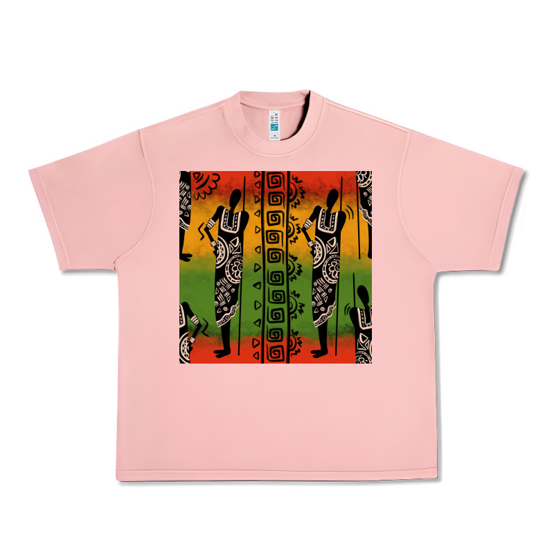 African Silhouette Seamless Pattern Urban Heavy Tee by BundleAndBundleShop | Teevron