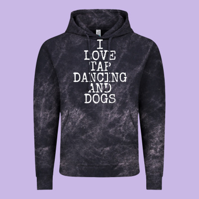 I Love Tap Dancing & Dogs Funny Dog Gift T Shirt Men Women Vintage Hoodie Designed By Pixelwave