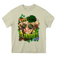 Mossy St. Patrick's Day Cow Heavy Core Tee - HowdyJamesFarm
