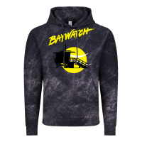 Cloud Black baywatch lifeguard tower sunset   baywatch Vintage Hoodie - PixelWave