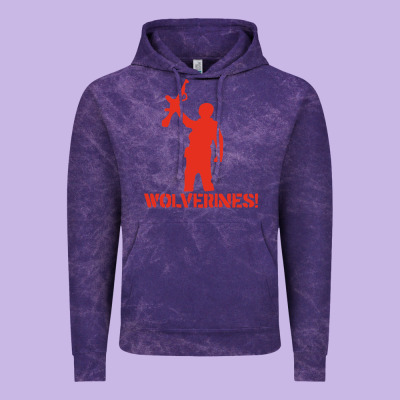 Red Dawn Wolverines Vintage Hoodie Designed By Pixelwave