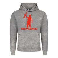 Cloud Rock red dawn wolverines Vintage Hoodie - PixelWave