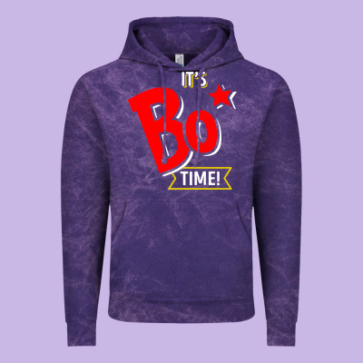 It's Bo Time Vintage Hoodie Designed By Pixelwave