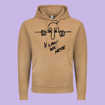 Kilroy Was Here (on Redbubble) Gift Vintage Hoodie Designed By Pixelwave