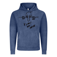Vintage Denim Kilroy was here (on RedBubble) gift Vintage Hoodie - PixelWave