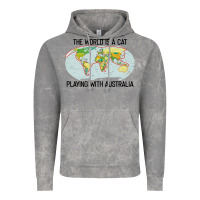 Cloud Rock the world is a cat playing with australia 2020 shirt Vintage Hoodie - PixelWave