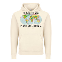 Vintage Artic the world is a cat playing with australia 2020 shirt Vintage Hoodie - PixelWave