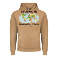 Vintage Camel the world is a cat playing with australia 2020 shirt Vintage Hoodie - PixelWave