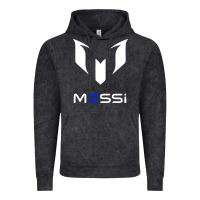 Vintage Black messi Vintage Hoodie - PixelWave