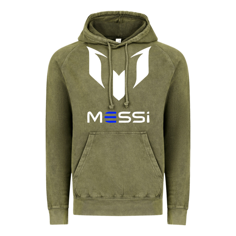Messi Vintage Hoodie by PixelWave | Teevron
