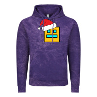 Cloud Purple Geometry Dash Vintage Hoodie - PixelWave