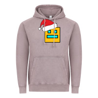 Vintage Zinc Geometry Dash Vintage Hoodie - PixelWave