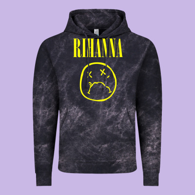 Grunge Rihanna Vintage Hoodie Designed By Pixelwave