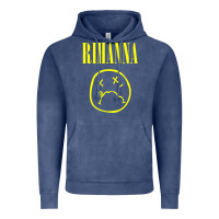 Vintage Denim Grunge Rihanna Vintage Hoodie - PixelWave