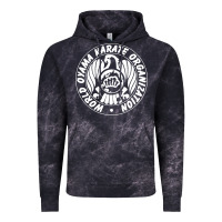 Cloud Black World Oyama Karate Organization ( white ) Vintage Hoodie - PixelWave