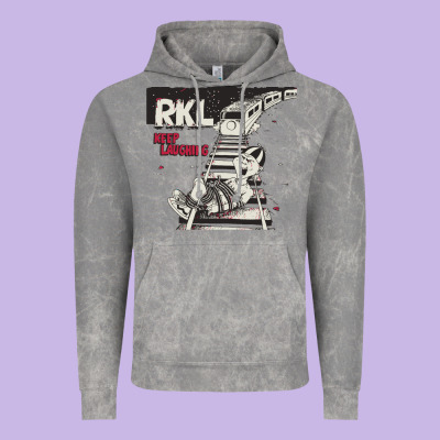 Rkl Keep Laughing Essential Vintage Hoodie Designed By Pixelwave
