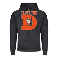 Vintage Black i love the d broncos football quote Vintage Hoodie - PixelWave