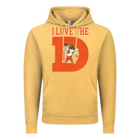 Vintage Mustard i love the d broncos football quote Vintage Hoodie - PixelWave