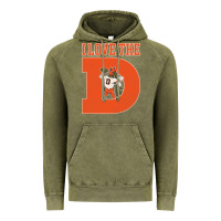 Vintage Olive i love the d broncos football quote Vintage Hoodie - PixelWave
