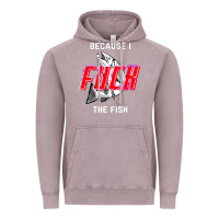 Vintage Zinc because i fuck the fish Vintage Hoodie - PixelWave